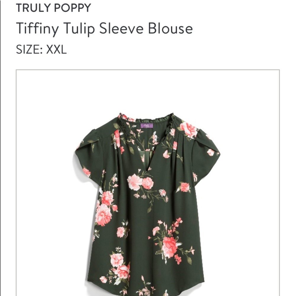 Short sleeve floral blouse